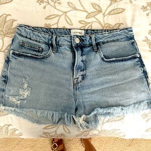 Frame Le grand garçon denim short